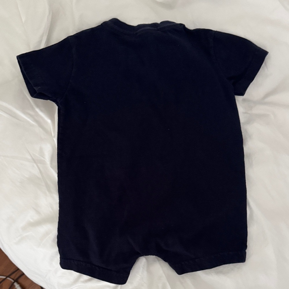 Ralph Lauren Black Romper with Polo Bear - Picture 2 of 2